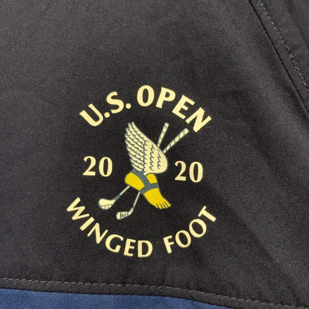 Polo Golf Ralph Lauren 2020 US Open Winged Foot Jacket Mens L Full Zip Blue FLAW